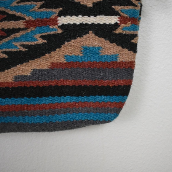 Southwest Boho Bag - Handwoven Wool Malibu Purse - Picture 7 of 8